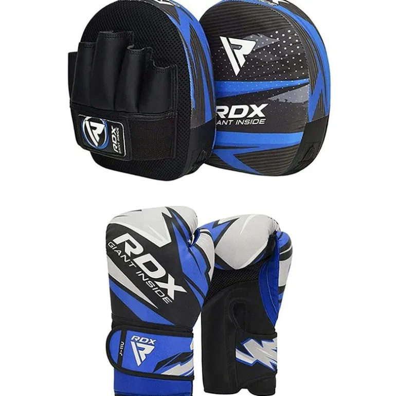 RDX J11 6oz Boxing Gloves & Focus Pad Set
