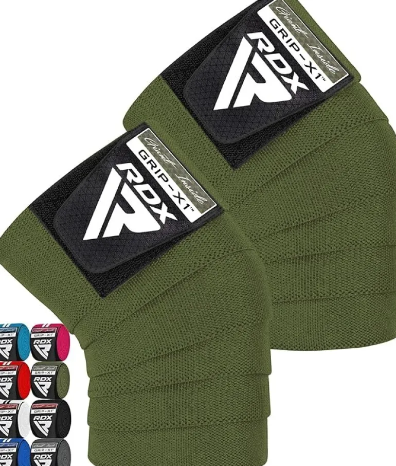 RDX K1 Elasticated Knee Compression Bandage Wraps Oeko-Tex® Standard 100 Certified