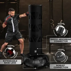 RDX KT Ronin 6ft Free Standing Target Punch Bags With Mitts Set