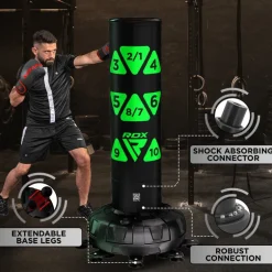 RDX KT Ronin 6ft Free Standing Target Punch Bags With Mitts Set