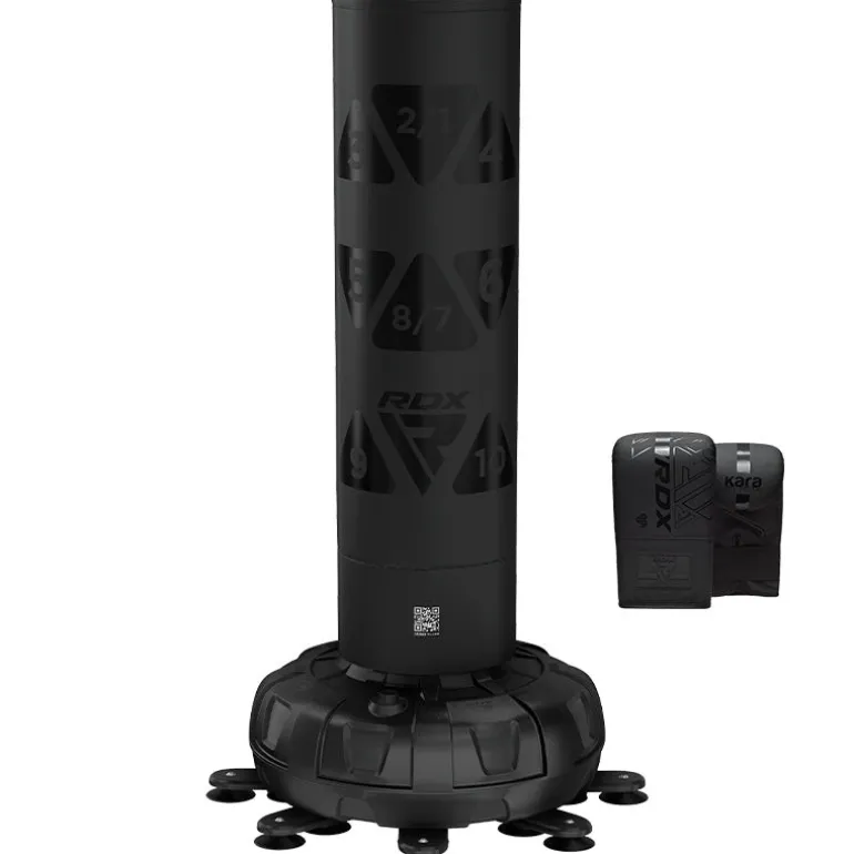 RDX KT Ronin 6ft Free Standing Target Punch Bags With Mitts Set