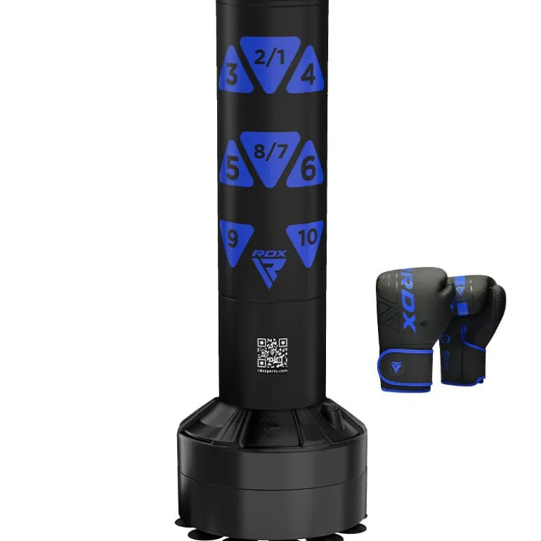 RDX Kt Ronin 4ft Kids Free Standing Punch Bag With Gloves For Training & Workout Set