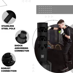 RDX Kt Ronin 4ft Kids Free Standing Punch Bag With Gloves For Training & Workout Set