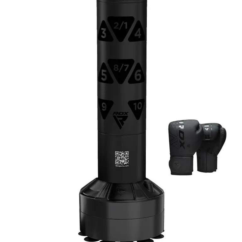 RDX Kt Ronin 4ft Kids Free Standing Punch Bag With Gloves For Training & Workout Set