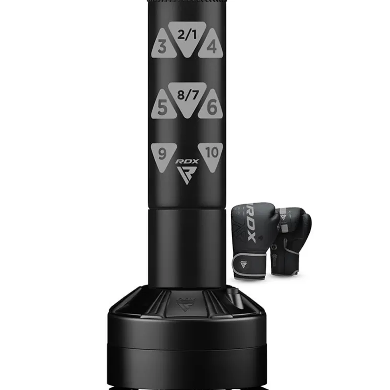 RDX Kt Ronin 4ft Kids Free Standing Punch Bag With Gloves For Training & Workout Set