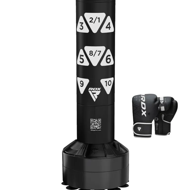 RDX Kt Ronin 4ft Kids Free Standing Punch Bag With Gloves For Training & Workout Set