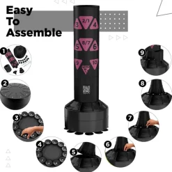 RDX Kt Ronin 4ft Kids Free Standing Punch Bag With Gloves For Training & Workout Set