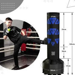 RDX Kt Ronin 4ft Kids Free Standing Punch Bag With Gloves For Training & Workout Set