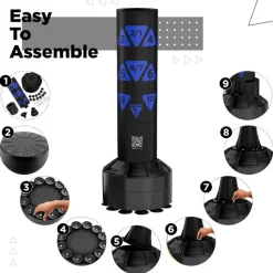 RDX Kt Ronin 4ft Kids Free Standing Punch Bag With Gloves For Training & Workout Set