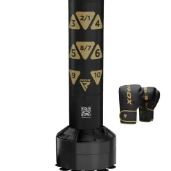 RDX Kt Ronin 4ft Kids Free Standing Punch Bag With Gloves For Training & Workout Set