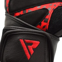 RDX L7 Crown Leather Fitness Gloves with Strap