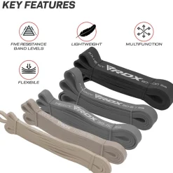 RDX MG 5-in-1 Pull Up Assist & Body Stretching Bands for Resistance Training