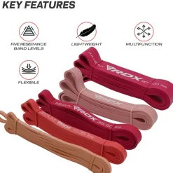 RDX MP 5-in-1 Pull Up Assist & Body Stretching Bands for Resistance Training