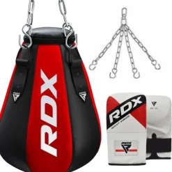 RDX MR 3-in-1 Unfilled Maize Punching Bag With Bag Gloves Set