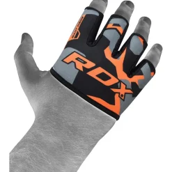 RDX 4O Orange Camo Weight Lifting Grip