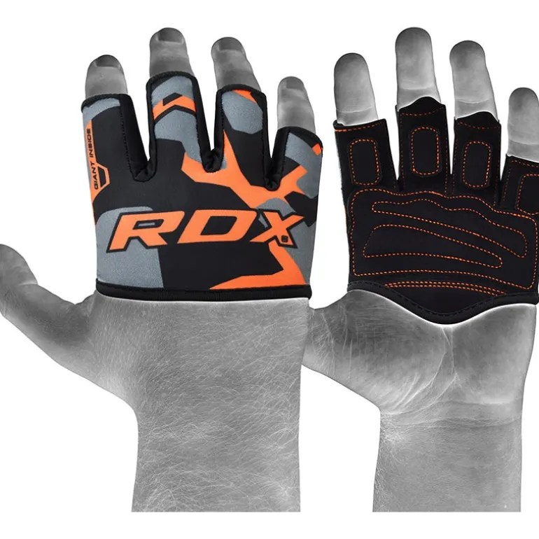 RDX 4O Orange Camo Weight Lifting Grip