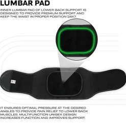 RDX PB Adjustable Waist Support Belt Lumber Padded for Lower Back Pain