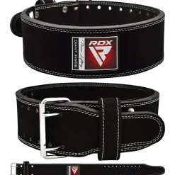 RDX 4PB Suede Leather Black Powerlifting Belt