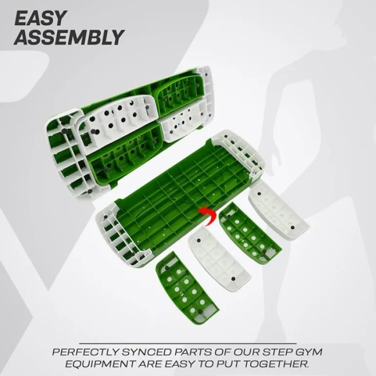 RDX 1P 20cm Aerobic Step Platform with 3 Level Risers 5cm Height Each