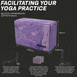 RDX PG EVA Foam High Density Non-Slips Yoga Block
