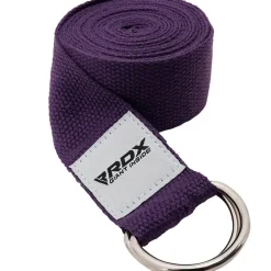 RDX P8 Non-Slip Cotton Yoga Strap with Rust Proof Steel D-Ring Buckle