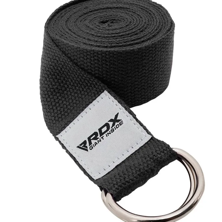 RDX P8 Non-Slip Cotton Yoga Strap with Rust Proof Steel D-Ring Buckle