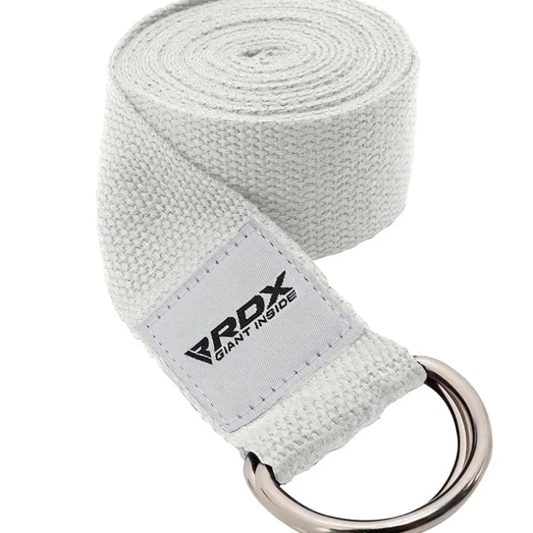 RDX P8 Non-Slip Cotton Yoga Strap with Rust Proof Steel D-Ring Buckle