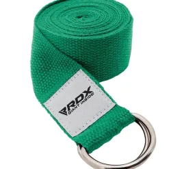 RDX P8 Non-Slip Cotton Yoga Strap with Rust Proof Steel D-Ring Buckle