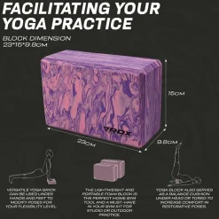 RDX PP EVA Foam High Density Non-Slips Yoga Block