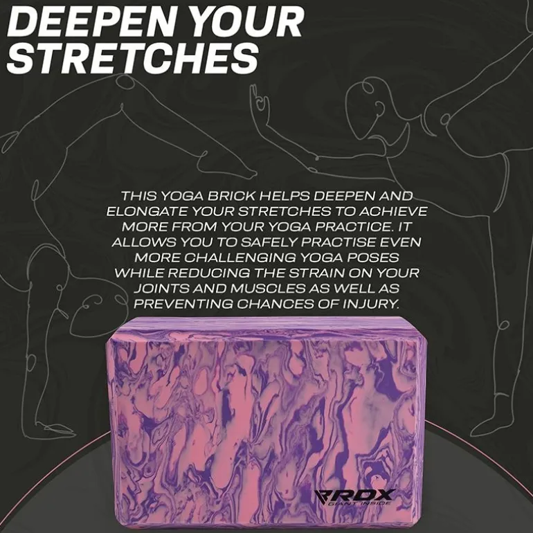 RDX PP EVA Foam High Density Non-Slips Yoga Block
