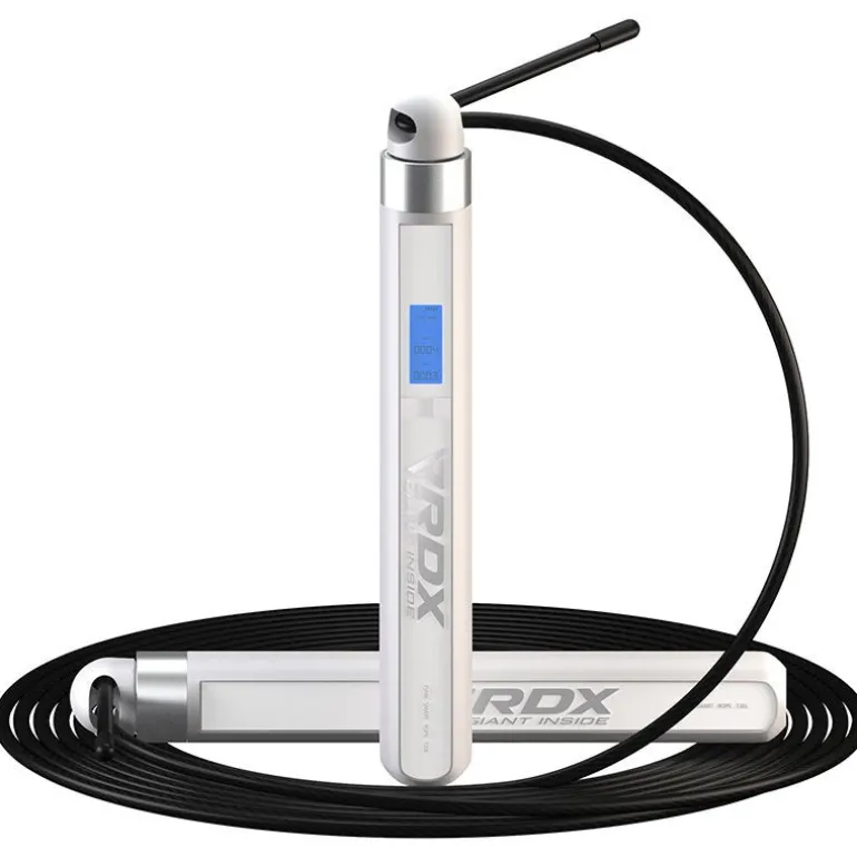 RDX 75P Rechargeable 10.3ft Smart Digital Counter Skipping Rope with USB & App
