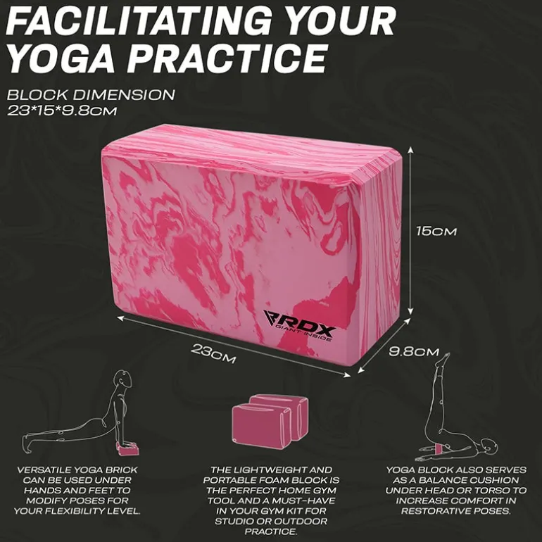 RDX RP EVA Foam High Density Non-Slips Yoga Block