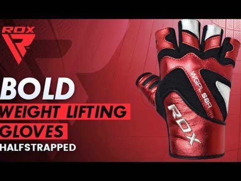 RDX S8 Bold Leather Gym Gloves