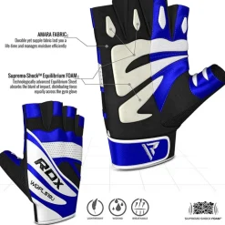 RDX S10 Concept Leather Gym Gloves