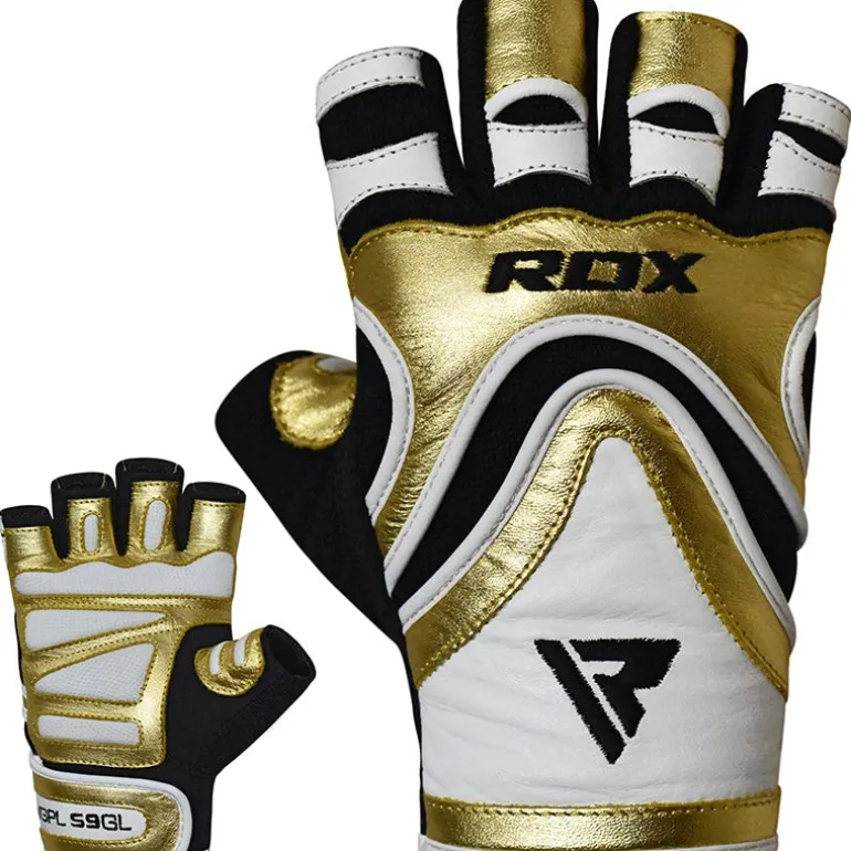 RDX S9 Glaze Leather Gym Gloves
