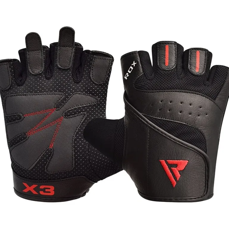 RDX S2 Leather Fitness Training Gloves