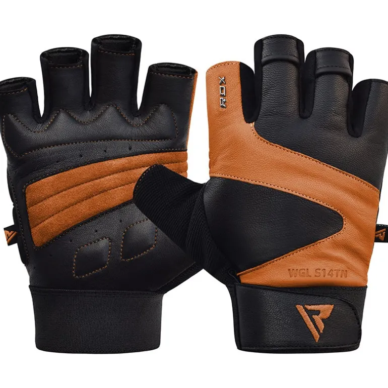RDX S14 Leather Gym Gloves