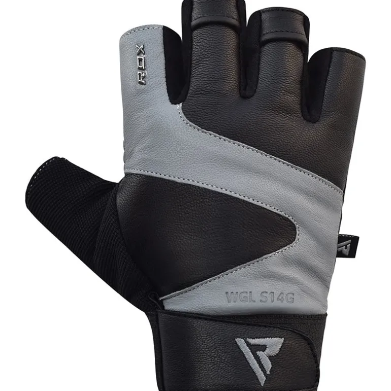 RDX S14 Leather Gym Gloves