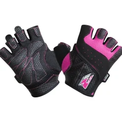 RDX S5 Pink Fingerless Gym Gloves