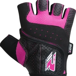 RDX S5 Pink Fingerless Gym Gloves