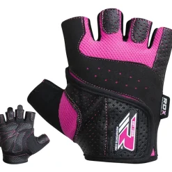 RDX S5 Pink Fingerless Gym Gloves