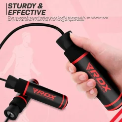 RDX SR Adjustable 10.3ft Non-Slip Memory Foam Soft Handles Skipping Rope