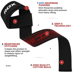 RDX S4 Weightlifting Wrist Straps