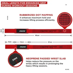 RDX S4 Weightlifting Wrist Straps