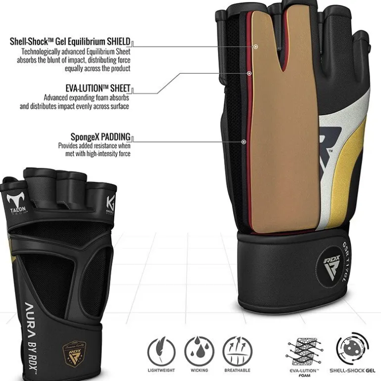 RDX T17 Aura Grappling Gloves