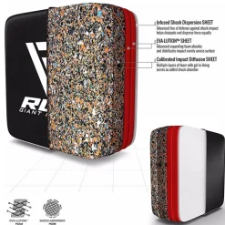 RDX T3 Black Leather X Straight Punch Wall Pad