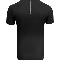RDX T2 Black Short Sleeves Sweat-Wicking Gym T-Shirt