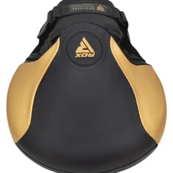 RDX T13 Boxing Gloves & Focus Pads Golden / Black