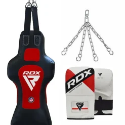 RDX TDR 3-in-1 Hanging Filled Face Punch Bag with Mitts Set