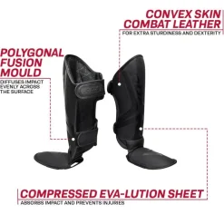 RDX T15 Noir Black Shin Instep Guards
